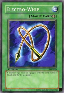 Electro-Whip - The Legend of Blue Eyes White Dragon (LOB) #LOB-093 - Common / Short Print YuGiOh Trading Card