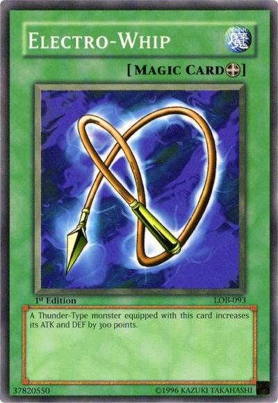 Electro-Whip - The Legend of Blue Eyes White Dragon YuGiOh trading card