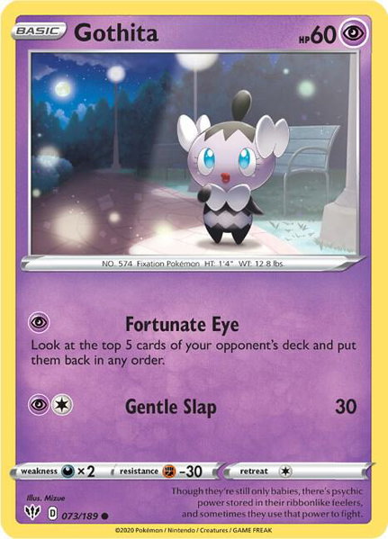 Gothita - SWSH03: Darkness Ablaze Pokémon trading card