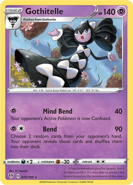 Gothitelle - SWSH03: Darkness Ablaze Pokémon trading card