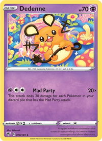Dedenne - SWSH03: Darkness Ablaze (SWSH03) #078/189 - Uncommon Pokémon Trading Card