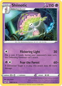 Shiinotic - SWSH03: Darkness Ablaze (SWSH03) #080/189 - Uncommon Pokémon Trading Card