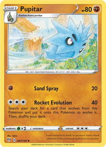 Pupitar - SWSH03: Darkness Ablaze (SWSH03) #087/189 - Uncommon Pokémon Trading Card