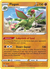 Flygon - SWSH03: Darkness Ablaze (SWSH03) #091/189 - Rare Pokémon Trading Card