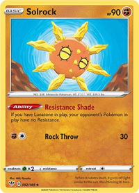 Solrock - SWSH03: Darkness Ablaze (SWSH03) #092/189 - Uncommon Pokémon Trading Card