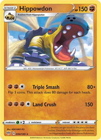 Hippowdon - SWSH03: Darkness Ablaze (SWSH03) #094/189 - Rare Pokémon Trading Card