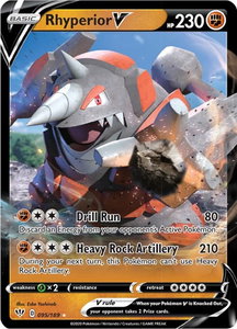 Rhyperior V - SWSH03: Darkness Ablaze (SWSH03) #095/189 - Ultra Rare Pokémon Trading Card