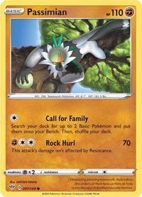 Passimian - SWSH03: Darkness Ablaze (SWSH03) #097/189 - Common Pokémon Trading Card