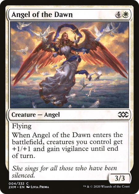 Angel of the Dawn - Double Masters Magic: The Gathering trading card
