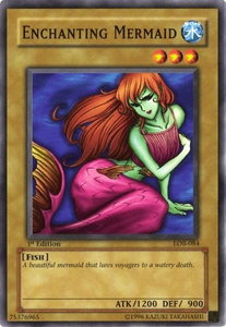 Enchanting Mermaid - The Legend of Blue Eyes White Dragon (LOB) #LOB-084 - Common / Short Print YuGiOh Trading Card