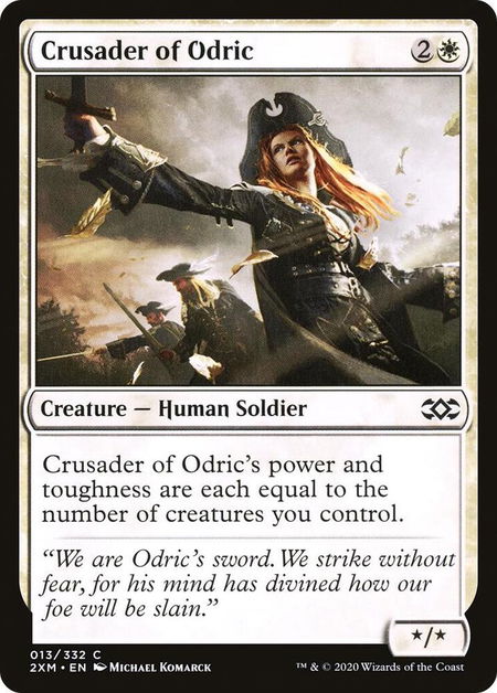 Crusader of Odric - Double Masters Magic: The Gathering trading card