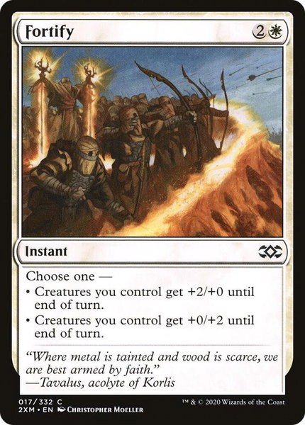 Fortify trading card from Double Masters Fortify - Double Masters Magic: The Gathering trading card