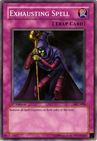Exhausting Spell - Magician's Force (MFC) #MFC-098 - Common / Short Print YuGiOh Trading Card