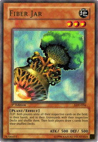 Fiber Jar - Legacy of Darkness (LOD) #LOD-056 - Ultra Rare YuGiOh Trading Card