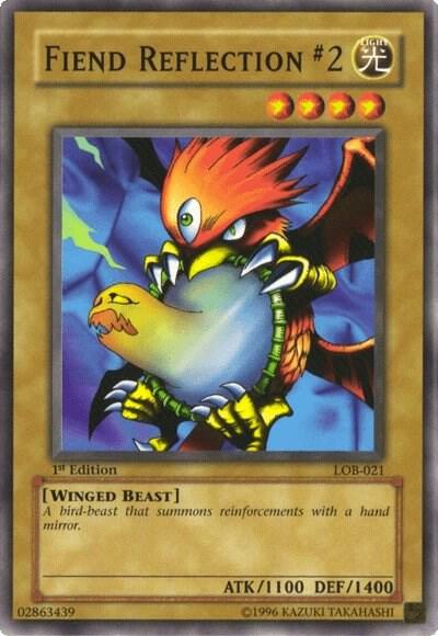 Fiend Reflection #2 trading card from The Legend of Blue Eyes White Dragon Fiend Reflection #2 - The Legend of Blue Eyes White Dragon YuGiOh trading card