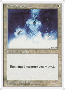 Holy Strength - Fifth Edition (5ED) #35 - Common Magic: The Gathering Trading Card