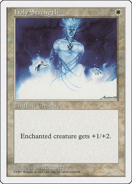Holy Strength - Fifth Edition Magic: The Gathering trading card