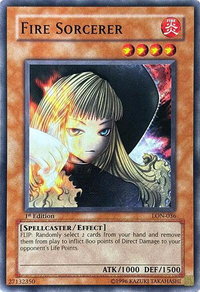 Fire Sorcerer - Labyrinth of Nightmare (LON) #LON-036 - Common / Short Print YuGiOh Trading Card