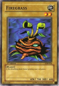 Firegrass - The Legend of Blue Eyes White Dragon (LOB) #LOB-018 - Common / Short Print YuGiOh Trading Card