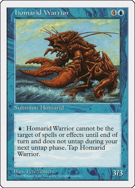 Homarid Warrior - Fifth Edition Magic: The Gathering trading card