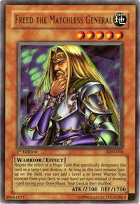 Freed the Matchless General - Legacy of Darkness (LOD) #LOD-016 - Ultra Rare YuGiOh Trading Card