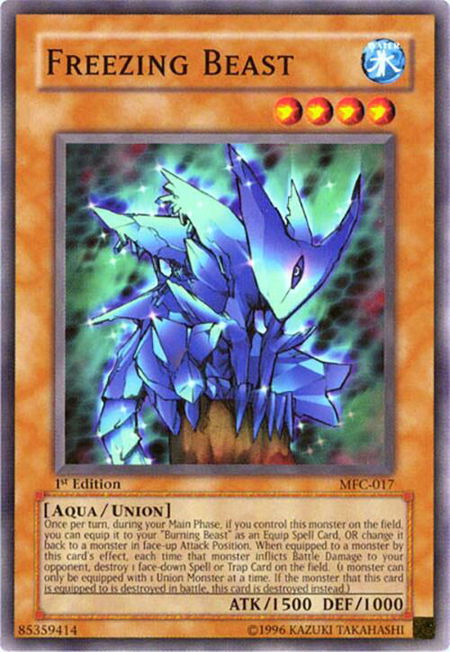 Freezing Beast - Magician's Force YuGiOh trading card
