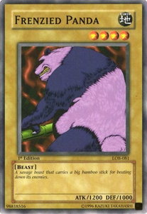 Frenzied Panda - The Legend of Blue Eyes White Dragon (LOB) #LOB-081 - Common / Short Print YuGiOh Trading Card