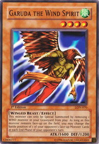 Garuda the Wind Spirit - Labyrinth of Nightmare (LON) #LON-070 - Common / Short Print YuGiOh Trading Card