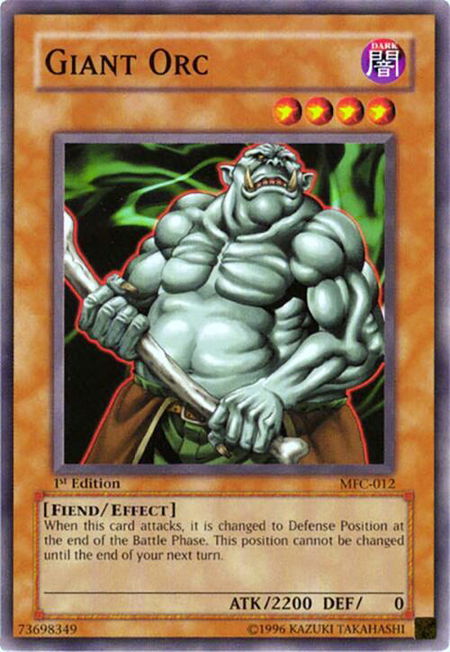 Giant Orc - Magician's Force YuGiOh trading card