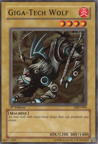 Giga-Tech Wolf - Metal Raiders (MRD) #MRD-096 - Common / Short Print YuGiOh Trading Card