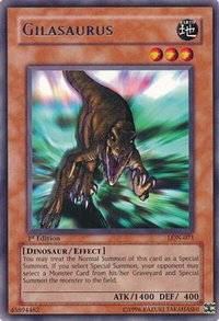 Gilasaurus - Labyrinth of Nightmare (LON) #LON-071 - Rare YuGiOh Trading Card