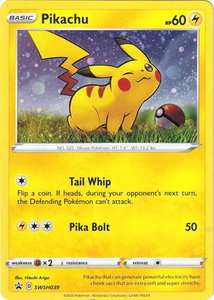 Pikachu - SWSH039 - SWSH: Sword & Shield Promo Cards (SWSD) #SWSH039 - Promo Pokémon Trading Card