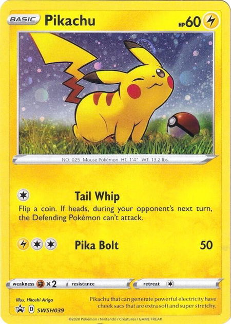 Pikachu - SWSH039 - SWSH: Sword & Shield Promo Cards Pokémon trading card