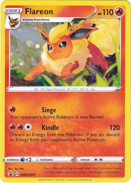 Flareon - SWSH041 - SWSH: Sword & Shield Promo Cards Pokémon trading card