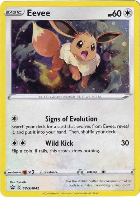 Eevee - SWSH042 - SWSH: Sword & Shield Promo Cards Pokémon trading card