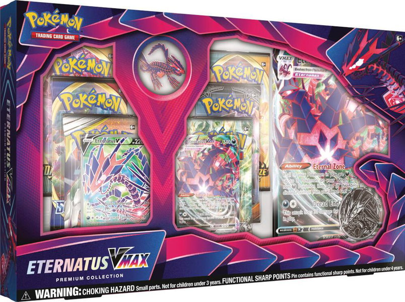 Eternatus VMAX Premium Collection trading card from SWSH03: Darkness Ablaze Eternatus VMAX Premium Collection - SWSH03: Darkness Ablaze Pokémon trading card