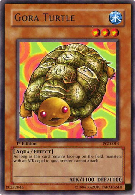 Gora Turtle trading card from Pharaonic Guardian Gora Turtle - Pharaonic Guardian YuGiOh trading card