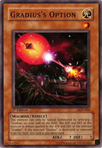Gradius's Option - Legacy of Darkness (LOD) #LOD-060 - Common / Short Print YuGiOh Trading Card