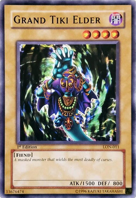 Grand Tiki Elder - Labyrinth of Nightmare YuGiOh trading card