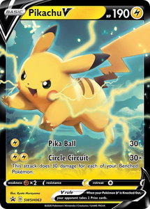 Pikachu V - SWSH063 - SWSH: Sword & Shield Promo Cards (SWSD) #SWSH063 - Promo Pokémon Trading Card