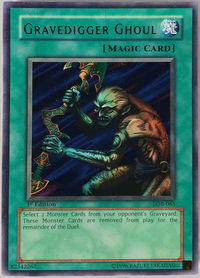 Gravedigger Ghoul - The Legend of Blue Eyes White Dragon (LOB) #LOB-065 - Rare YuGiOh Trading Card