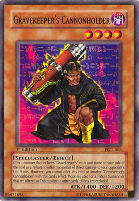 Gravekeeper's Cannonholder trading card from Pharaonic Guardian Gravekeeper's Cannonholder - Pharaonic Guardian YuGiOh trading card