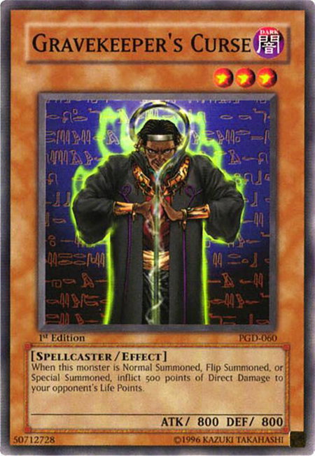 Gravekeeper's Curse - Pharaonic Guardian YuGiOh trading card
