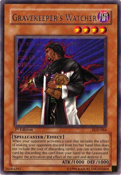 Gravekeeper's Watcher trading card from Pharaonic Guardian Gravekeeper's Watcher - Pharaonic Guardian YuGiOh trading card