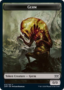 Germ // Ooze Double-Sided Token - Double Masters (2XM) #10 // 15 - Token Magic: The Gathering Trading Card