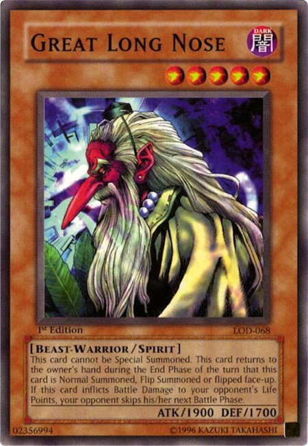 Great Long Nose - Legacy of Darkness YuGiOh trading card