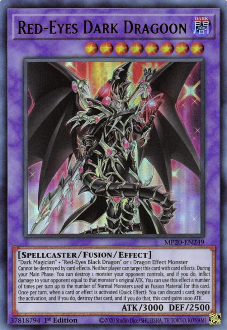 Red-Eyes Dark Dragoon - 2020 Tin of Lost Memories YuGiOh trading card