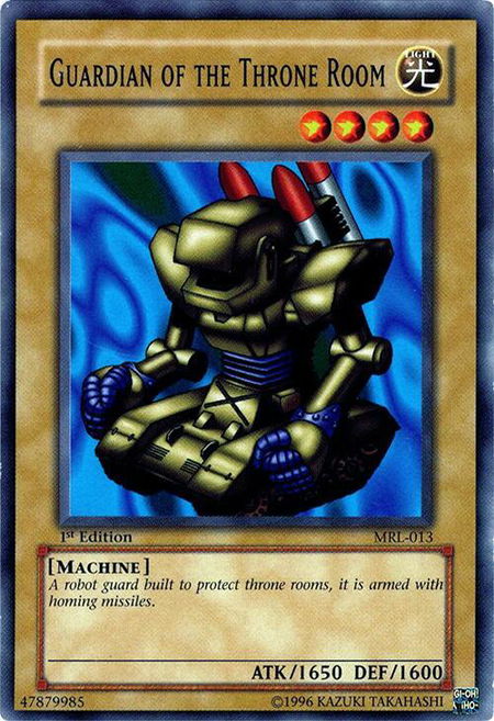 Guardian of the Throne Room - Magic Ruler YuGiOh trading card