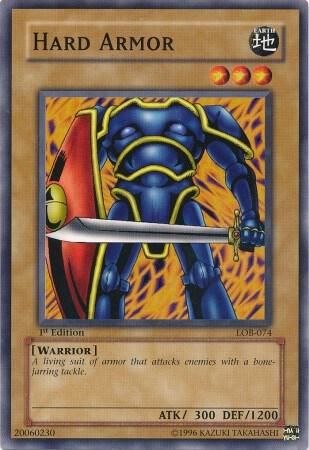 Hard Armor trading card from The Legend of Blue Eyes White Dragon Hard Armor - The Legend of Blue Eyes White Dragon YuGiOh trading card