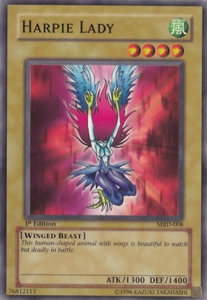 Harpie Lady (Original Artwork) - Metal Raiders (MRD) #MRD-008 - Common / Short Print YuGiOh Trading Card